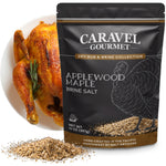 Caravel Gourmet Applewood Maple Dry Rub Turkey Brine Salt 14 oz pouch