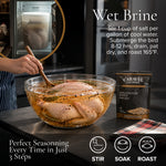 Wet brine method: stir, soak, roast