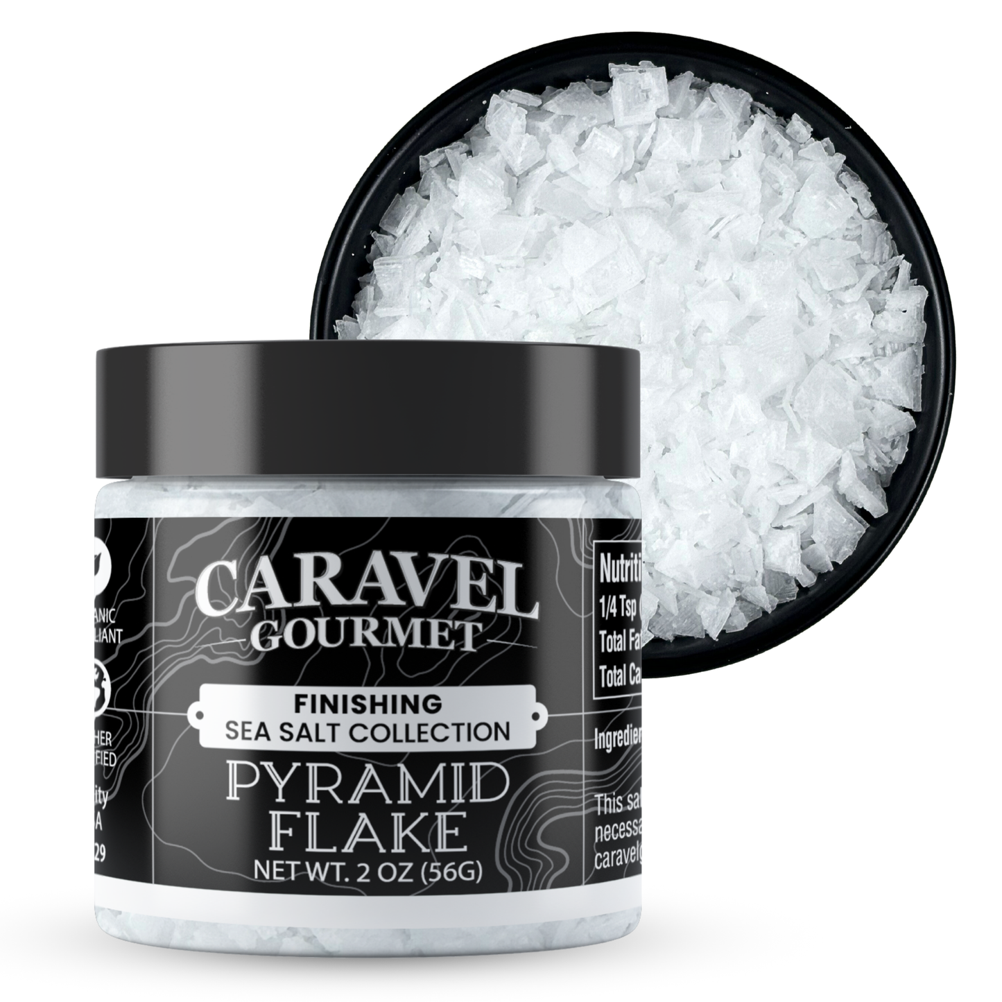 Pyramid Flake Sea Salt - 2 oz Jar