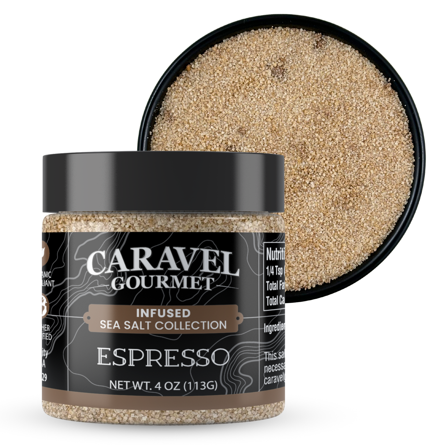 Espresso Sea Salt - 4 oz Jar