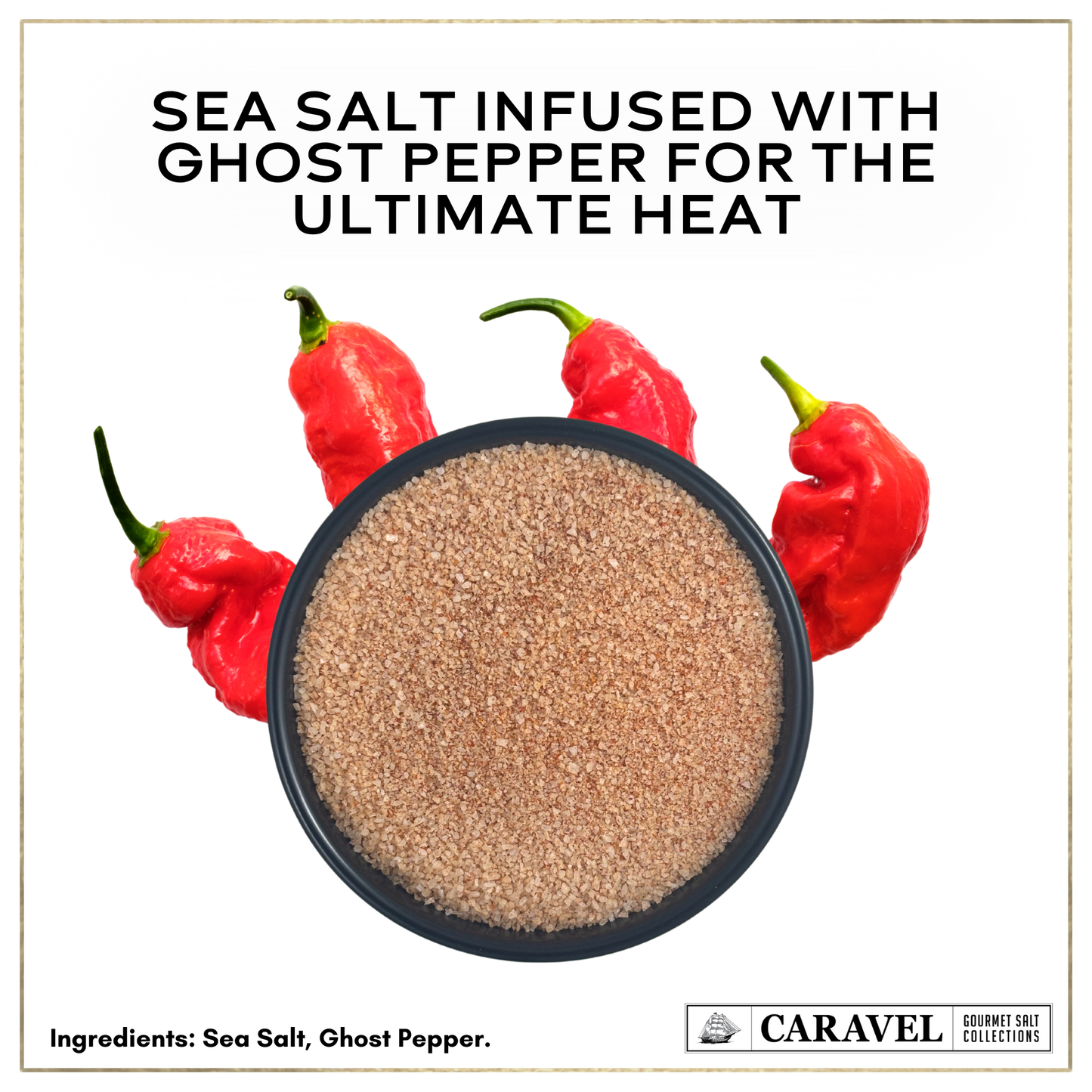 Ghost Pepper Sea Salt - 4 oz Jar